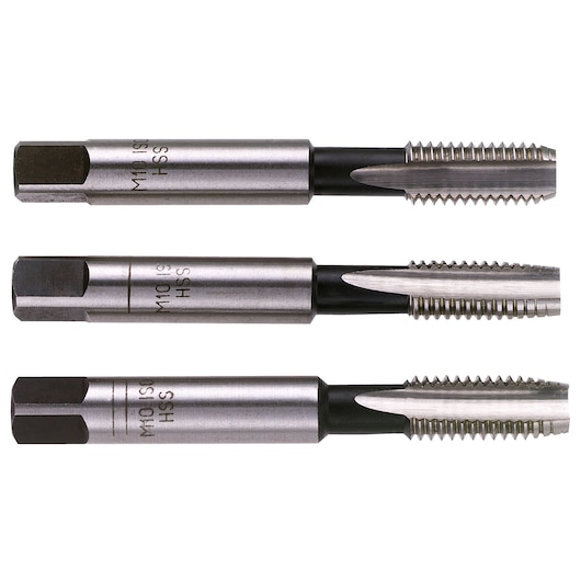 Standard taps, set of 3 taps (taper, second and bottoming), M14 x 2.0 mm