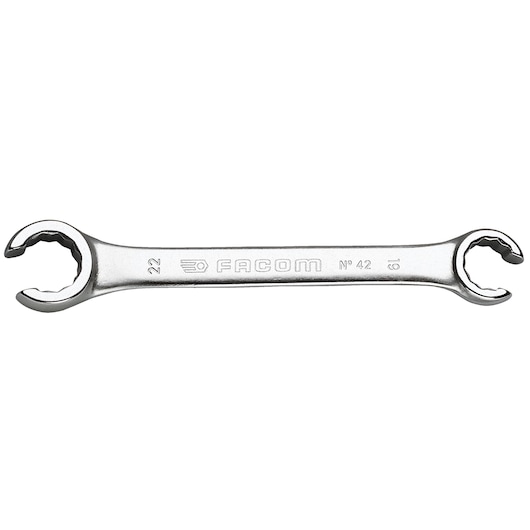 15° hinged flare nut wrench, 14 x 17