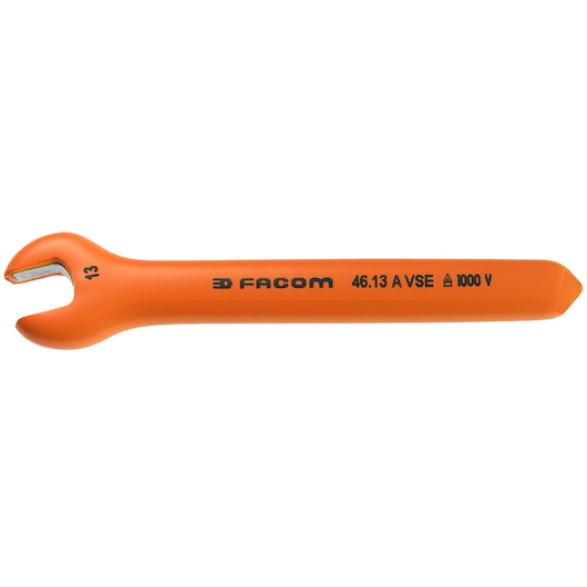 1,000 V insulated open end wrench, 12 mm