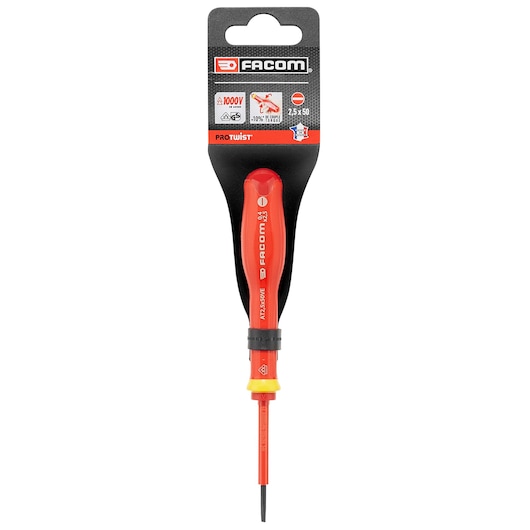 Insulated Screwdriver PROTWIST®, 1 000 Volt for slotted head, 2.5X50 mm