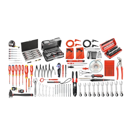 Electricians tool set 172 pieces