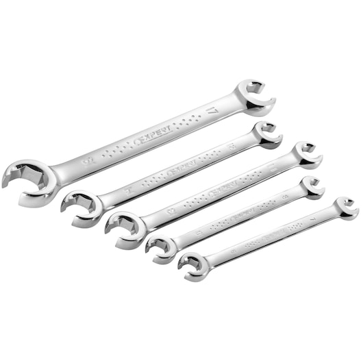 EXPERT by FACOM® Flare-nut wrenches 6-point x 6-point set 5 pieces