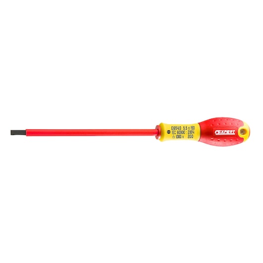 EXPERT by FACOM® Screwdriver for slotted head screws 5.5x150 mm Insulated 1000V