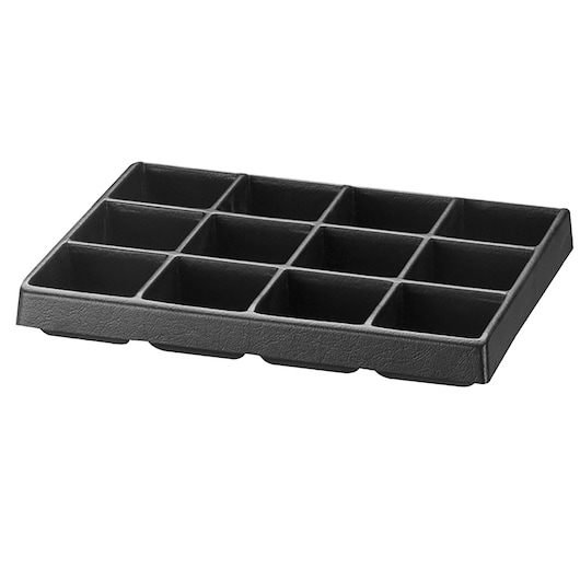 Plastic Storage Tray for Small parts, 12 Compartments-Suitcase