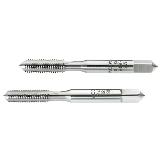 "High performance" cobalt taps, set of 2 cobalt taps (taper and bottoming), M16 x 2.0 mm