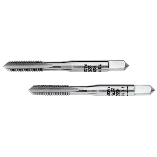 "High performance" cobalt taps, set of 2 cobalt taps (taper and bottoming), M3 x 0.5 mm