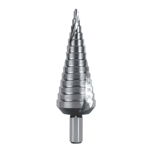 Stepped bits, high accuracy, drilling 4 - 12 mm