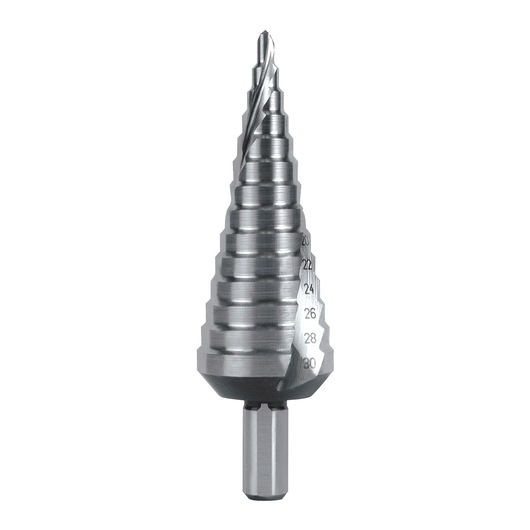 Stepped bits, high accuracy, drilling 4 - 39 mm