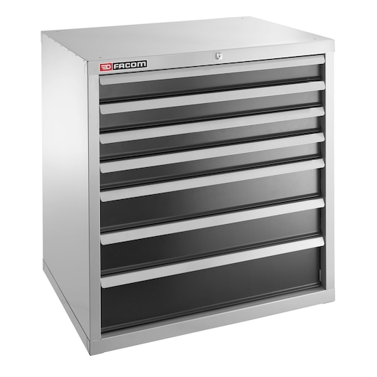 Heavy Load Industrial Cabinet, 7 Drawers 840 x 570 mm, Safety Lock System