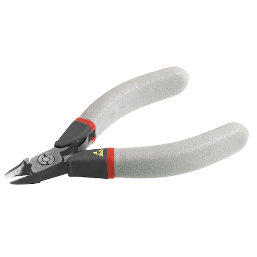 Cutting pliers long thin with clearance ESD