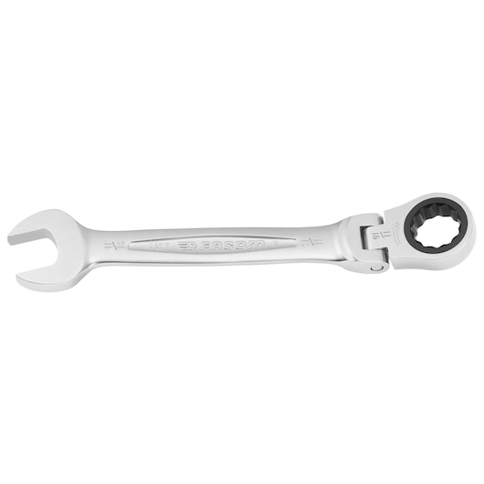 Flex-head ratchet wrench, 11/16"