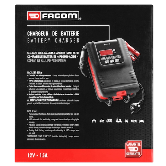 Battery charger, 12V - 15A