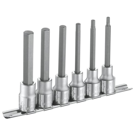 EXPERT by FACOM® 1/2 in. 6-point long-reach driver sockets set 6 pieces