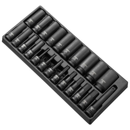 EXPERT by FACOM® 1/4 in. Drive Metric Universal Impact Socket Set 6-PT. 12 pieces